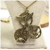 The Hunger Games Antique Bronze Vintage Women Pendant Necklace 2016 Birds 3 Design Three-In-One Statement Necklace